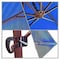 California Umbrella 11' Bronze Aluminum Cantilever Patio Umbrella, Sunbrella Pacific Blue 194061337776 - alternate 3